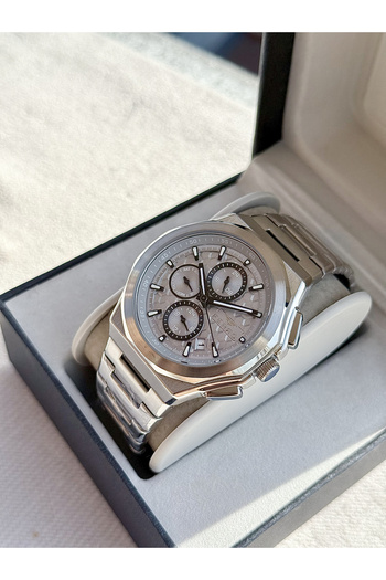 FERRO Silver Steel Band Men's Wristwatch Fm43024A-A4 All Functions Active 3Atm Water Resistant