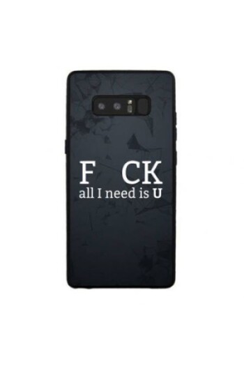 Flippy Samsung A7 2017 Protective Multicolor Case with Message Fcuk