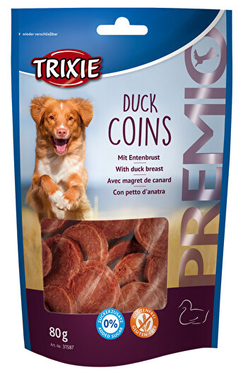 Trixie Dog Treats, Premio, Duck Rounds, 80 g, 31587