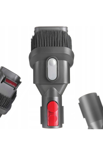 Rosfix 2-in-1 Brush with Suction Port | Compatible with Dyson V6–V15 Vacuum Cleaner