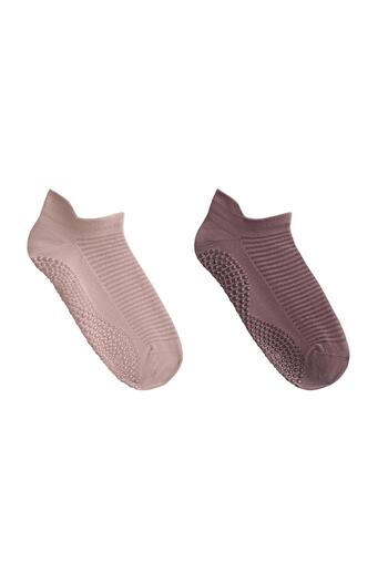 Oysho 2 pairs of polyamide blend yoga and Pilates sneaker socks