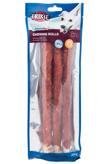 Trixie Dog Treats, Denta Fun, Duck Rolls, 3 pcs, 250 g / 28 cm, 31374
