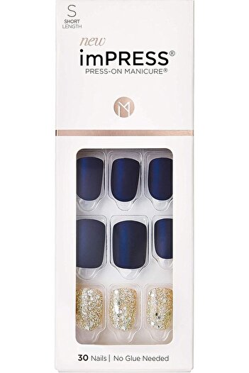Kiss Press-On Nails – “Wannabe Star” (Short Square), 30 Count with PureFit Tech & Manicure Tools
