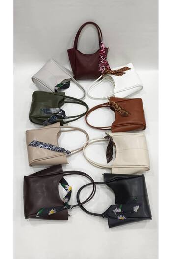 SHIKIRTI Large Size Soft Faux Leather Women's Shoulder Bag with Shawl Detail