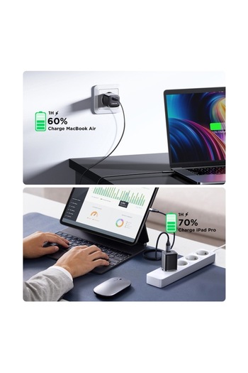 Joyroom Incarcator JR-TCF07EU, Joyroom, USB-C, 30 W, Negru