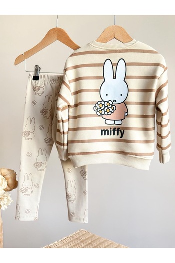 Alvadonna Miffy Girls' Leggings Bottom and Top Set
