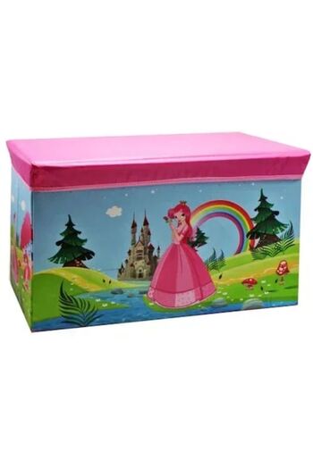 Toy Toy Toy Children's storage box for toys and clothes, with princess print – 58×34×30 cm