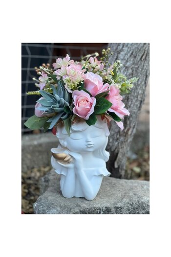 OEM Aranjament floral cu vază din ipsos model Svd 4, 25 cm