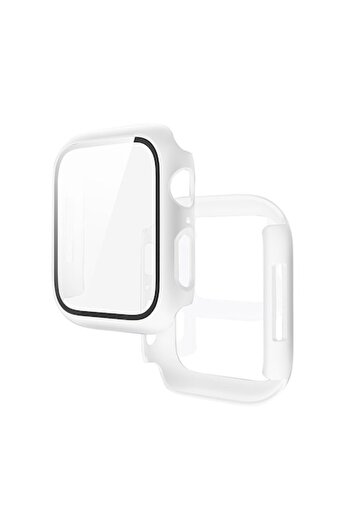 Hoco Protective Case 41mm with Glass for Apple Watch 7/8 WS3 - White