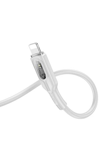 HOCO Premium Product Cablu Date Si Incarcare USB-C - LIGHTNING HOCO U120, 27W, 1m, Gri