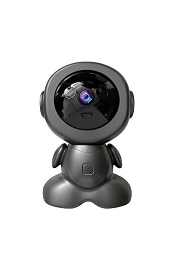 Zocmmi Camera de supraveghere video, forma de robot, Wi-fi, 3MP, Full HD, 1080P, Pan-Tilt 350°, Comunicare
