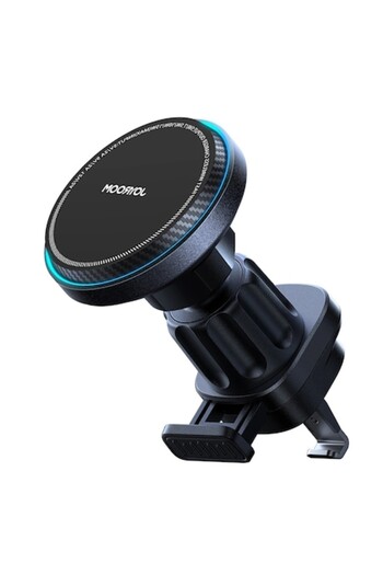 Joyroom Car Phone Holder with Inductive Charger 15W and Fan, Black, JR-ZS387