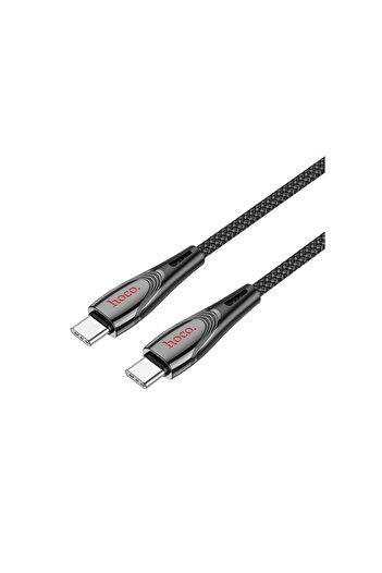 Hoco Cablu Date si Incarcare (U133), USB-C, PD60W, QC3.0, 3A, Braided, 1.2m, Black
