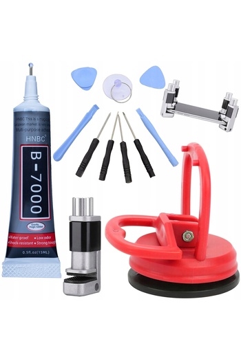 Rosfix LCD Repair Kit | Vise, 25 Bits, B7000, Suction Cup 55 mm