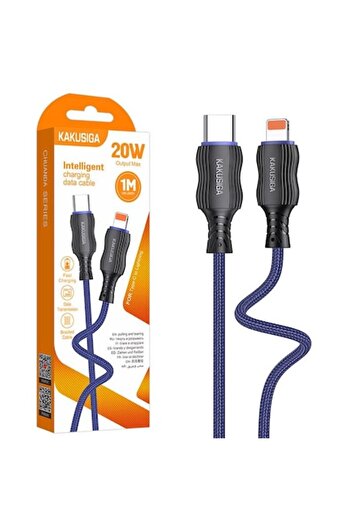 KAKU Data and Charging Cable (KSC-807), USB-C to Lightning, PD20W, 1m, Blue
