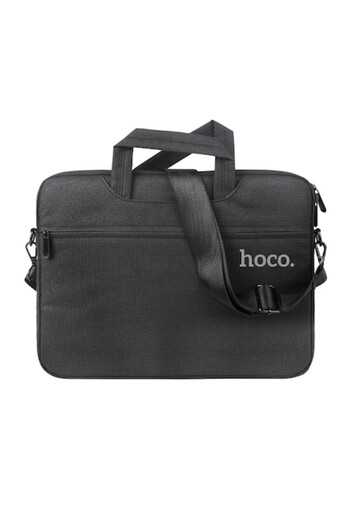 Hoco GT1 Laptop Bag, 14", Soft Interior, 2 Compartments, Textile, Black