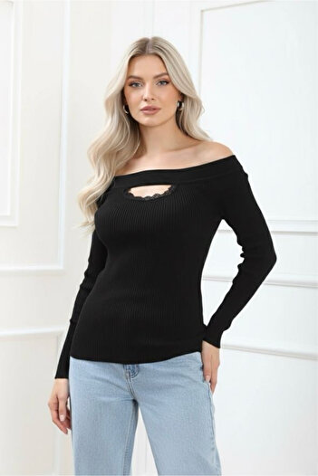 bohostyle Modern Sweater with Gothic Shoulders and Elastic Design