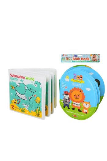 Toy Toy Toy Carte de baie pentru copii, jucarii de baie – Animalute, set de 2 bucati, cu sunet