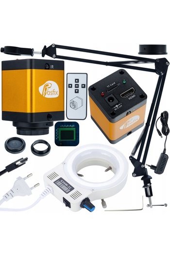 Rosfix ODM-180X Stand Set + 32xLED Illuminator + 12MP HDMI Camera | Digital Microscope
