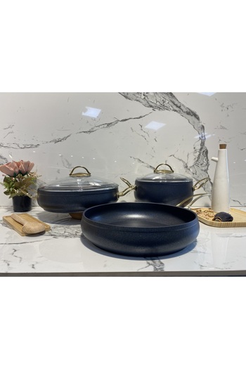 Elvira Granit 5 Piece Cookware Set2-Dark Blue
