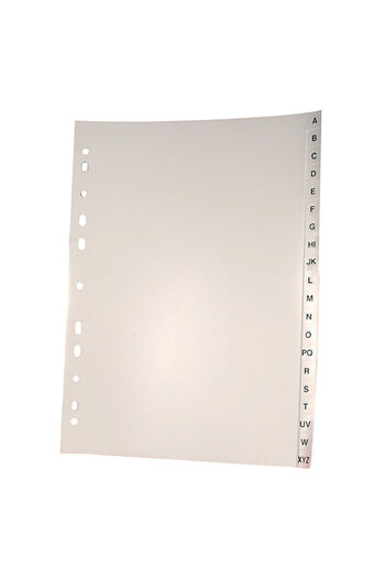 Noki Index A4 plastic A-Z grey