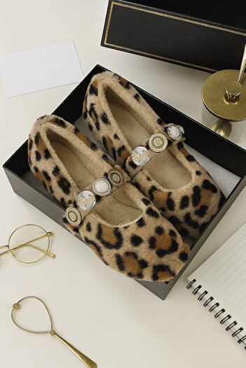 Moda Frato Zera Home Women's Home Slippers Winter Good Wool Home Shoes Slippers