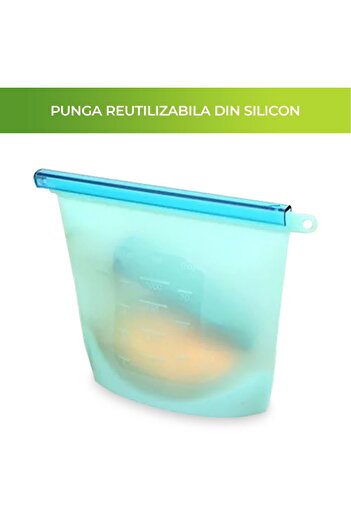 zioda smart essentials Pungă alimentară din silicon reutilizabilă,