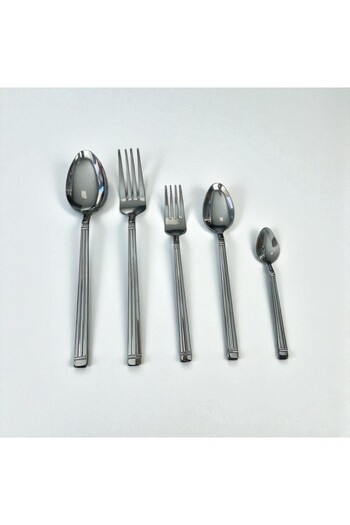 ENASHOP Stainless Steel Tablespoon Set - 30 Pieces - Elif Model - Daily Use