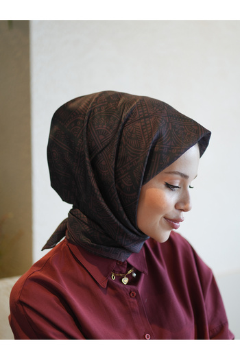 MONOOR Tile Pattern Soft Scarf