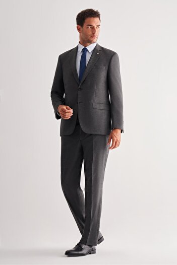İmza Dark Anthracite 4 Drop Comfort Fit Classic Suit 1001255121