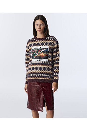 Twist JAKARLI PATCH'Lİ KAZAK