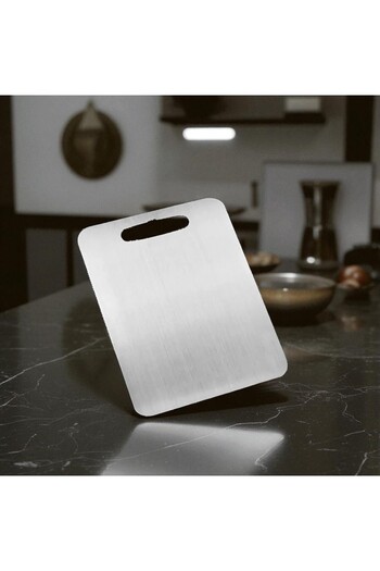 ENASHOP Steel Cutting Board-18/10 1 Piece 35*24Cm-Stainless--Kitchen Cutting Board