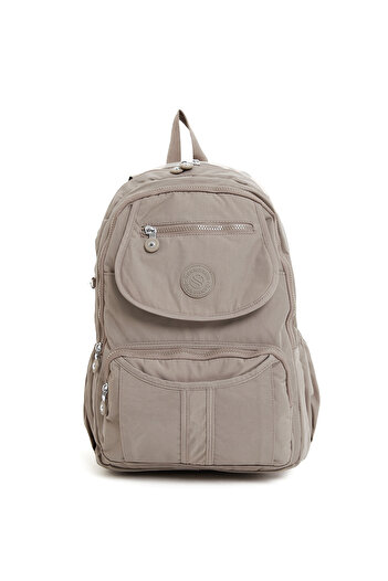 VESSARA Unisex Waterproof Crinkle Fabric Backpack with Laptop Compartment and Pen Holder with Strap as a Gift Sargin