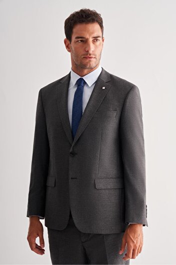 İmza Dark Anthracite 4 Drop Comfort Fit Classic Suit 1001255121
