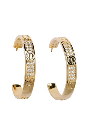 Avant-Garde Paris Timeless Sparkling Hoop Earrings