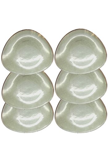 Culinaro Set of 6 porcelain plates ANTIQUE GREY 30cm