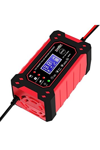 StartONTeam Automatic Intelligent Rectifier for Car Batteries, Professional Repair and Safety Function Red