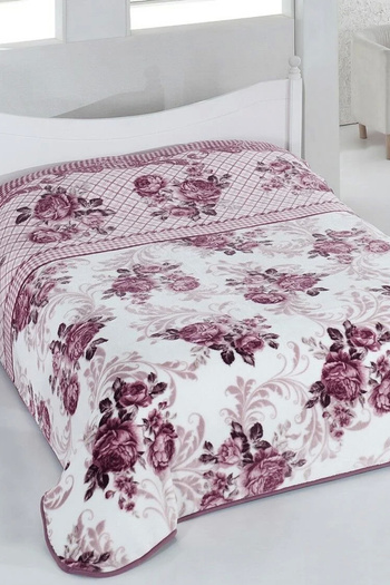 LUGMO Sarar Rosery Double Blanket Dried Rose
