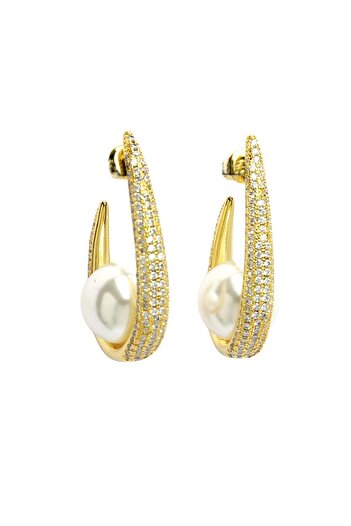 Avant-Garde Paris Diva Collection Iconic Sling Pearl Earrings