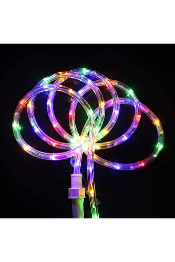 Flippy Instalatie Craciun, 16 m, 384 Led-uri, Furtun Luminos, Multicolor, Transformator, 8 jocuri de lumini