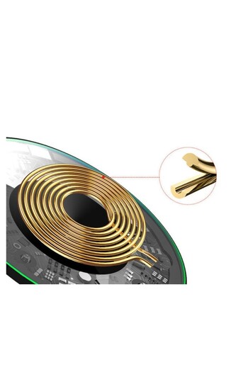 Flippy Wireless Charger Flippy, Fast Charge, 15W, Ultra Slim, Compatible with iPhone, Cable Included, Round
