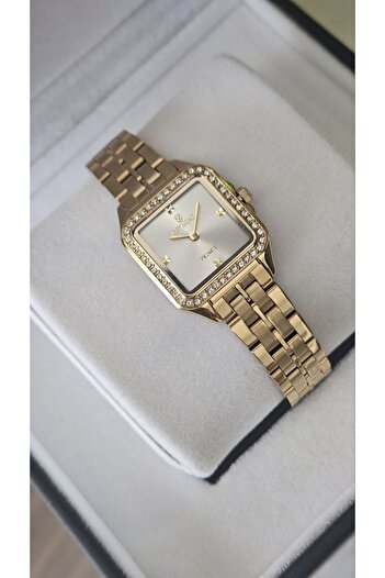 Raymond Rym-213060 Square Women's Watch Gold-White