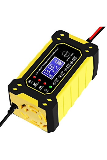 StartONTeam Automatic Intelligent Rectifier for Car Batteries, Professional Repair and Safety Function Yellow