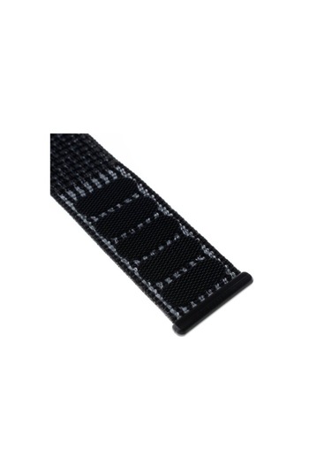Bibilel Curea pentru Apple Watch, 38-40mm, Textil, Negru cu reflexii portocalii