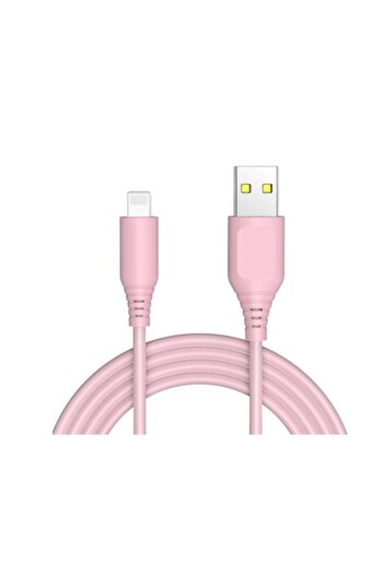 SOHO Cablu USB la Lightning compatibil cu iPhone, iPad, iPod, 2 metri, roz