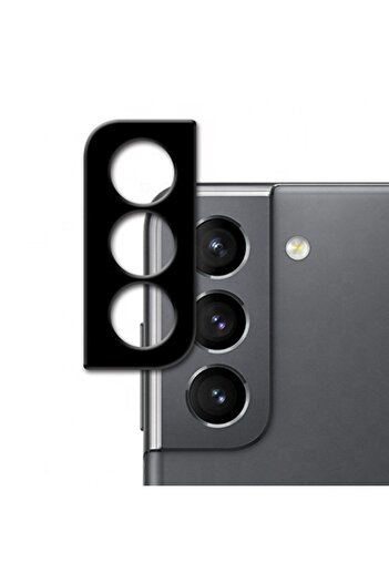 SOHO Camera film compatible with Samsung Galaxy S21 FE, tempered glass, Black-transparent
