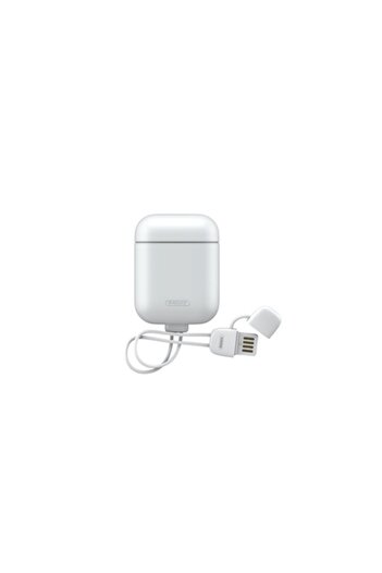 Remax Protective Case Compatible with Apple AirPods 1 and 2, Lightning, White