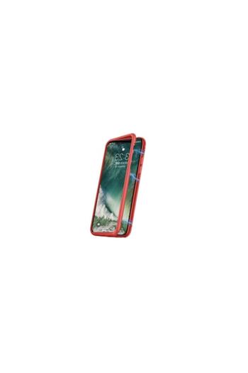 SOHO Magnetic Case for iPhone 7/8, Red/Transparent