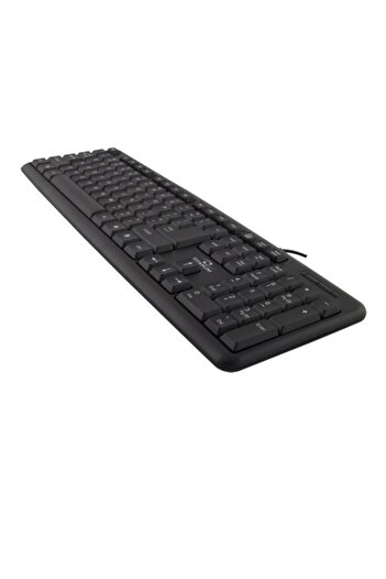 Bibilel Standard Keyboard with 104 Keys, USB Connection, 1.40m Wire, Black, TCL-BBL4530