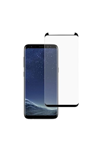 OEM 9H Glass Screen Protector for Samsung Galaxy S8 Plus, 3D, Black